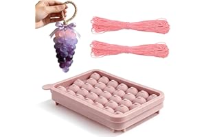2PCS Grape Soap Molds, Silicone Mold for Soap Making/DIY Crafts, Grape Shaped Molds for Handmade Soap/Gifts, Reusable Soap Ma