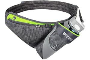 PYFK Running Belt Hydration Waist Pack with Water Bottle Holder for Men Women Waist Pouch Fanny Bag Reflective