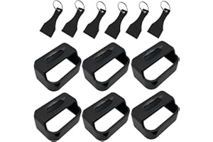 MISSEIAR Car Seatbelt Buckle Guard, Child Seat Belt Lock Seatbelt Buckle Cover Seat Belt Lock Cover Black Seat Belt Lock, Buckle Guard for Kids/Special Needs, 6-Pack Fit Most Car (Expect Truck)