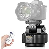 Soonpho M6 Auto Face Tracking Motorized Pan Tilt Head AI Camera Tripod | 360&deg; Rotation Tilt &plusmn;27&deg; AI Tracking One-Touch A/B Presets with Remote Control and Mobile Phone Clip for Vlog Video Recording