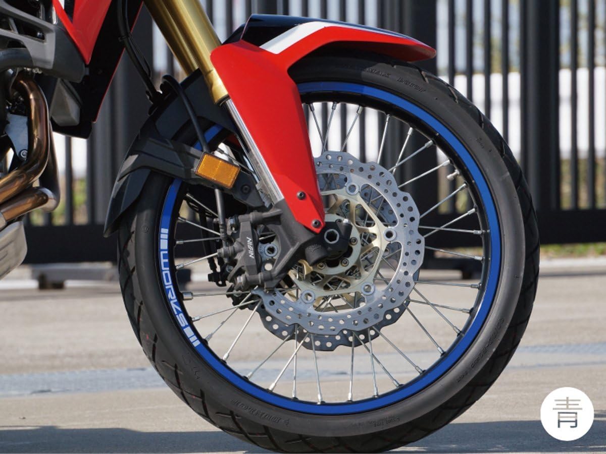 Amazon ワールドウォーク Crf1000lアフリカツイン用 グラフィックリムステッカー ソリッド 黄 Crf1000l Rim Y リムステッカー 車 バイク