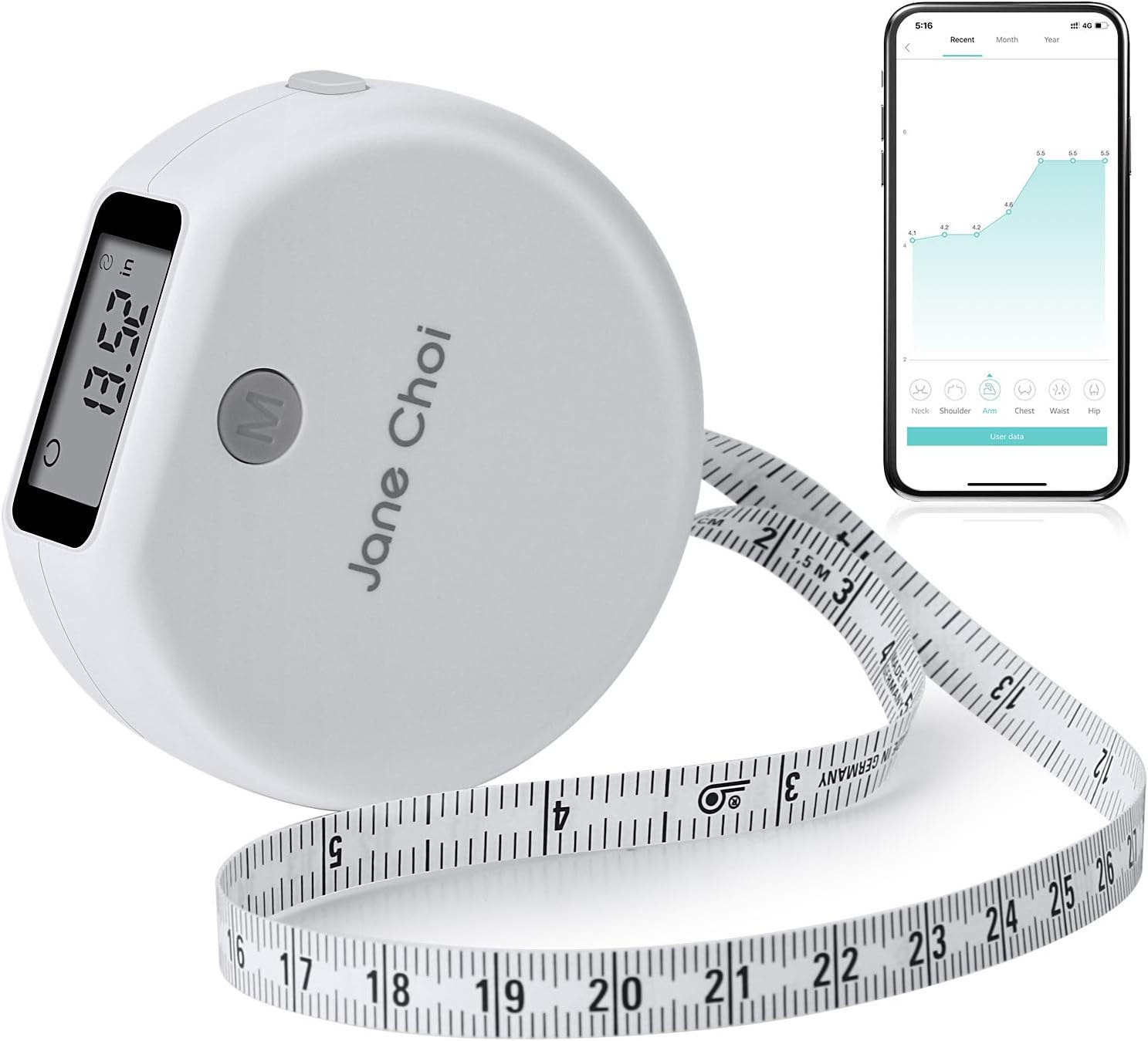 Smart Tape Measure Body with App, Body Tape Measure Digital