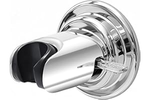 Home&I Suction Cup Shower Head Holder – Fixed Vertical Mount only, Waterproof ABS Plastic, Vacuum Suction, Shower Hose Mount 