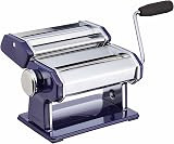 KitchenCraft World of Flavours Pasta Maker Manual 9 Thickness Cutter Blue