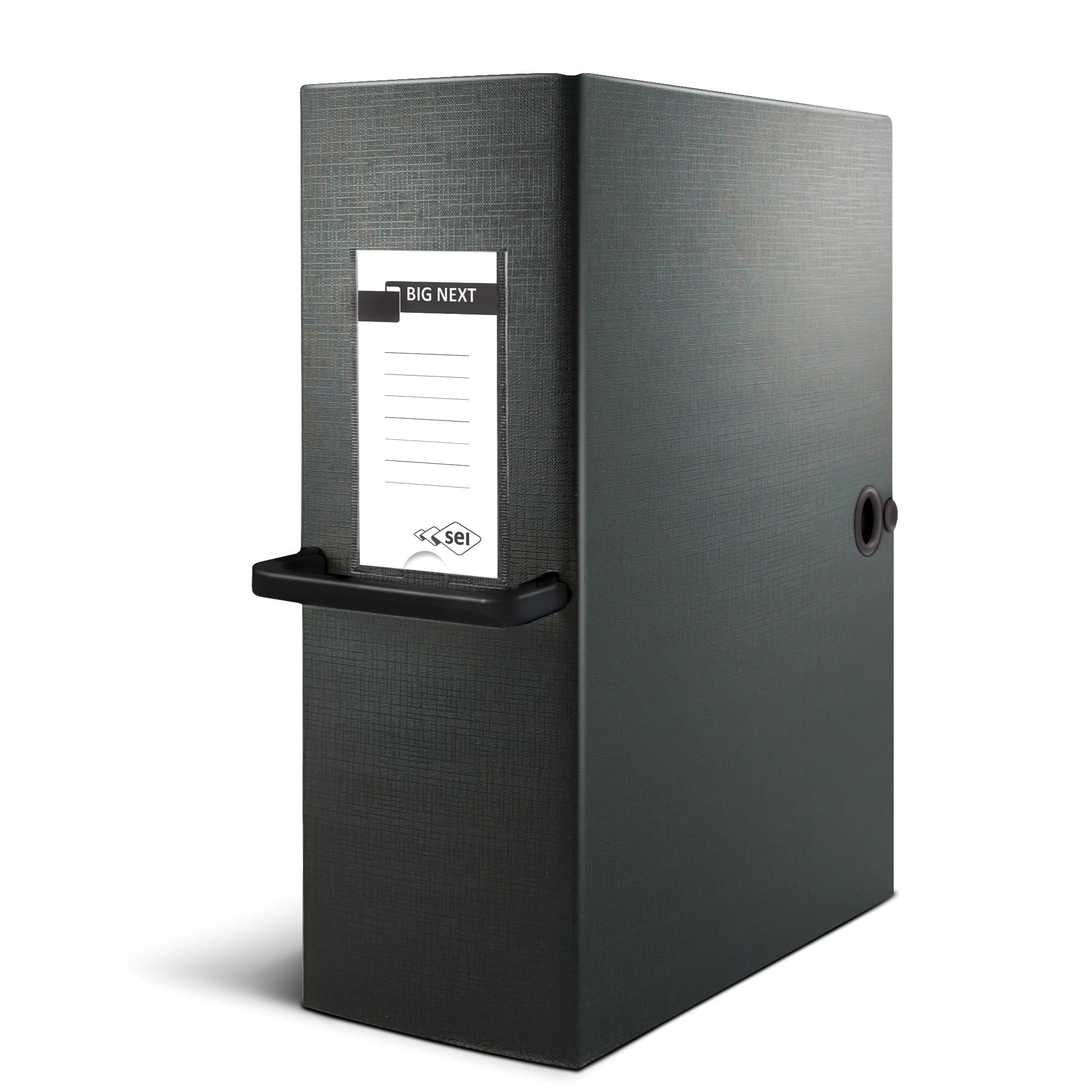Rota Sei Next Big Files 200 Box Made of PVC- Covered Cardboard Colpan Black