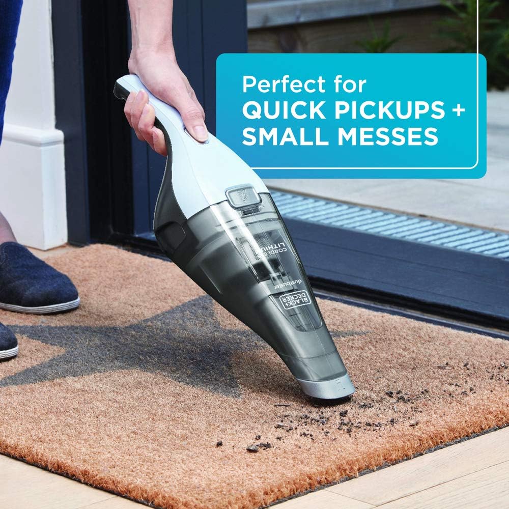 beyond by BLACK+DECKER Cordless dustbuster - Handheld Vacuum Cleaner - Cordless, Icy Blue - Mini Vacuum Cleaner (Model Number: HNVC215B12AEV) -