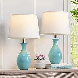 PARTPHONER Table Lamp Set of 2, Modern Ceramic