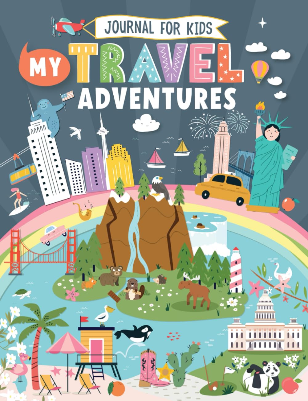 Photo 1 of My Travel Adventures Journal for Kids: With Interactive Writing Prompts, Drawing Activities & Fun Layouts for Children to Chronicle Family Trips. For Girls & Boys (Ages 8-12)