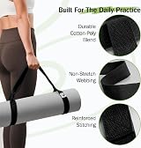 Slim Panda Yoga Mat Straps Carrying Adjustable Carrier 70in Cotton view 3
