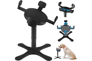 KMXASP Dog Bowls Elevated Adjustable Stand, Raised Bowl with 3 Heights & Tilted Feeding Stand, Compatible with Various Bowls, for Medium & Large Breeds(1 Pack)