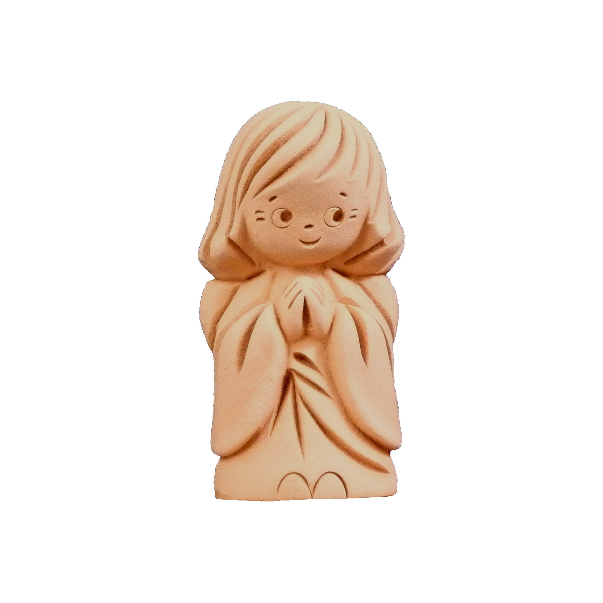 Traumzauberbaum Art Deco Guardian Angel Clay Standing in Packaging Original Handmade Unique Item