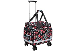 GATYCALLATY Medical Bag Rolling Roller Bag Trolley Duffel Nurses EMT CNA RN Empty for First Aid Responder Home Health Care Nursing Student Roll Duffle Bag Carry on Wheels Wheeled Work Physicians Doctor