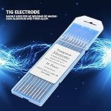 Vikye 10Pcs Zirconiated Tungsten Electrodes WZ8 White Tip for AC TIG Welding view 4