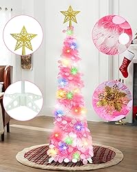 Succwoah 5 FT Collapsible Christmas Pop Up Tree