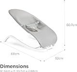 Munchkin 2-in-1 Spring Baby Bouncer Rocker Grey birth to 20 lb view 8