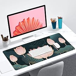 Hanazaoa Golden Lotus Gaming Mouse Pad Large Mouse