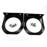 BBMTA 4" Trailer Round Tail Light L Mounting Bracket(2pack | for 4" Round Light Powder Coated Truck Boat RV