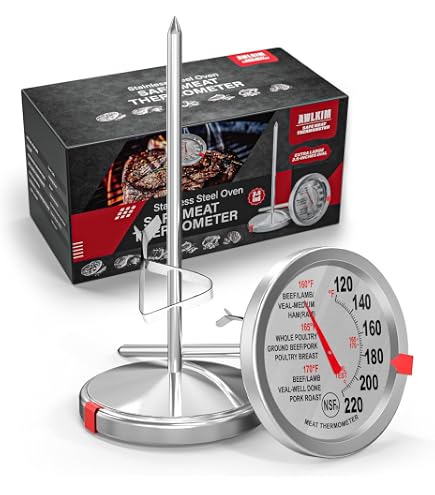 Thermomètre Sonde Acier Inox 40cm - Pour Cuisine, Barbecue, Friture