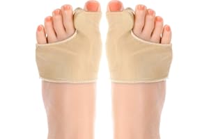 Ptwola Bunion Corrector Relief Sleeve Toe Socks for Hallux Valgus Big Toe Separator Straighteners Alignment Relief Gel Pad Non-Slip Toe Spacer for Women Men Day Night Support Hallux Valgus Guard