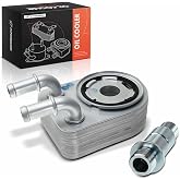 A-Premium Engine Oil Cooler Compatible with Dodge, Jeep, Chrysler | for Jeep Compass 07-17, Patriot 07-17 &amp; Dodge Journey 09-20, Avenger 08-14, Caliber 07-12 &amp; Chrysler 200 11-14