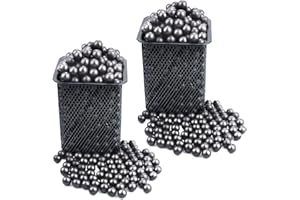 Weoxpr 1200 Pieces 3/8 inch Biodegradable Slingshot Ammo Balls, 9-10 mm Hard Slingshot Clay Ammo Natural Clay Ball for Hunting Shooting Target Practice, Dark Brown