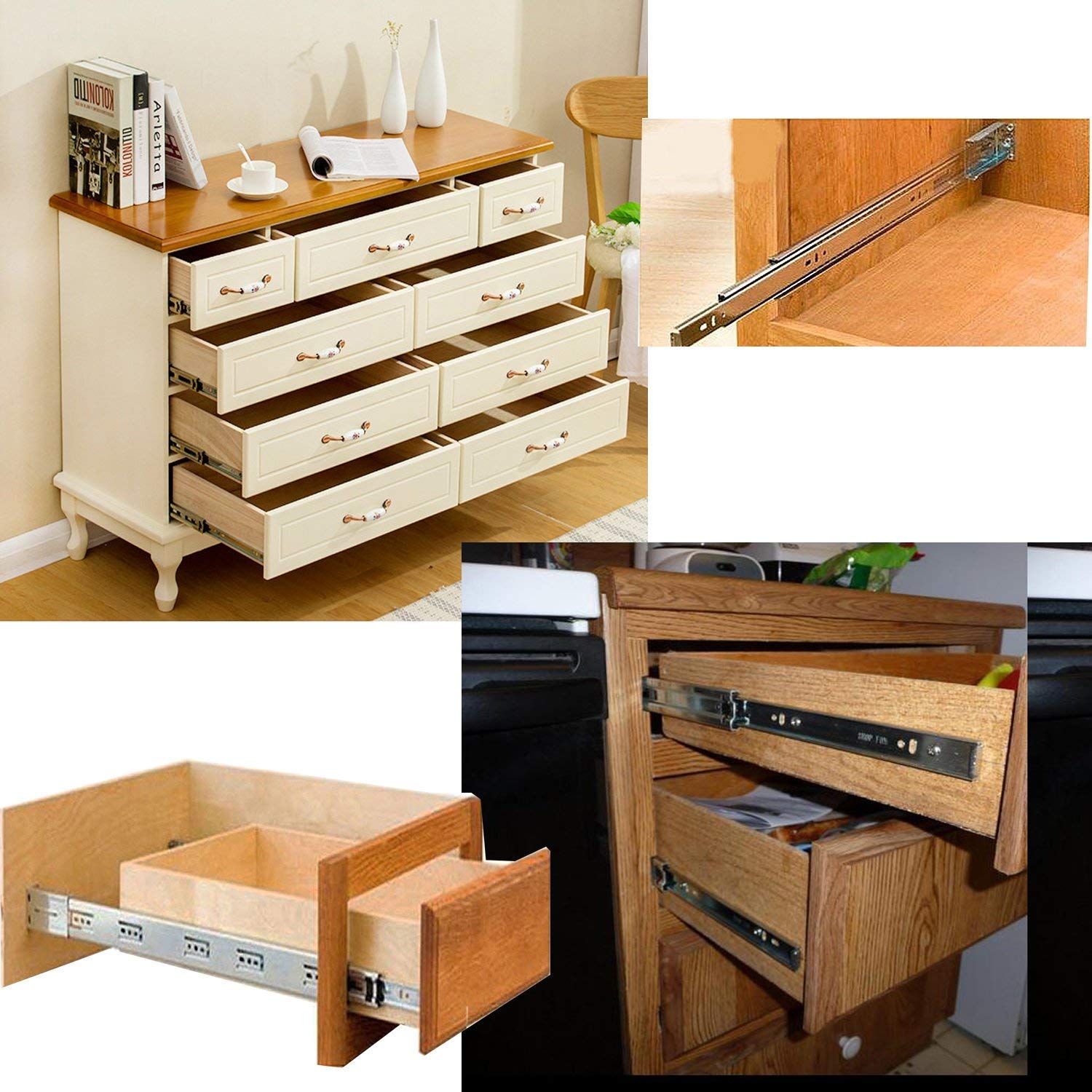 drawer slides with soft close, heavy duty Goldenwarm