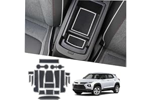 RUIYA 2025 Trailblazer Door Slot Mats,for Chevy Trailblazer 2025 Accessories 19PCS/Sets Center Console Liner Mats Compatible with 2021 2022 2023 2024 2025 Chevy Trailblazer RS/LS/LT/Activ