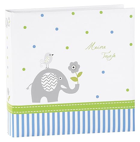Goldbuch 24329 Taufalbum Babyworld Wal, 60 Seiten mit Pergamin, ca. 25 x 25 cm