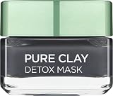 L'Oreal Paris Pure Clay Detox Mask Black Charcoal 50 ml for All Skin Types view 1
