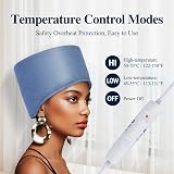 AOPOW Hair Cap Treatment Steamer Deep Conditioning Thermal Cap Blue UK Plug view 4