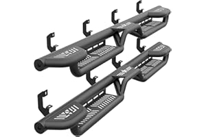 EYOUHZ Three Raised Steps Running Boards Compatible with 2019-2025 Chevy Silverado & GMC Sierra 1500, 2020-2025 Chevrolet Silverado/Sierra 2500 3500 HD Crew Cab Side Step (Excl 2019 1500 LD/Limited)
