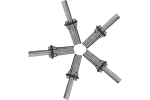 5 Packs of Heavy Duty Wedge and Feather Shims, Abuff 3/4 Inch Plug Shim and Wedge Concrete Rock Stone Splitter Hand Tools