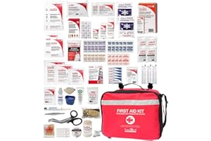 First AId Central 182 Piece Deluxe All-Purpose First Aid Kit