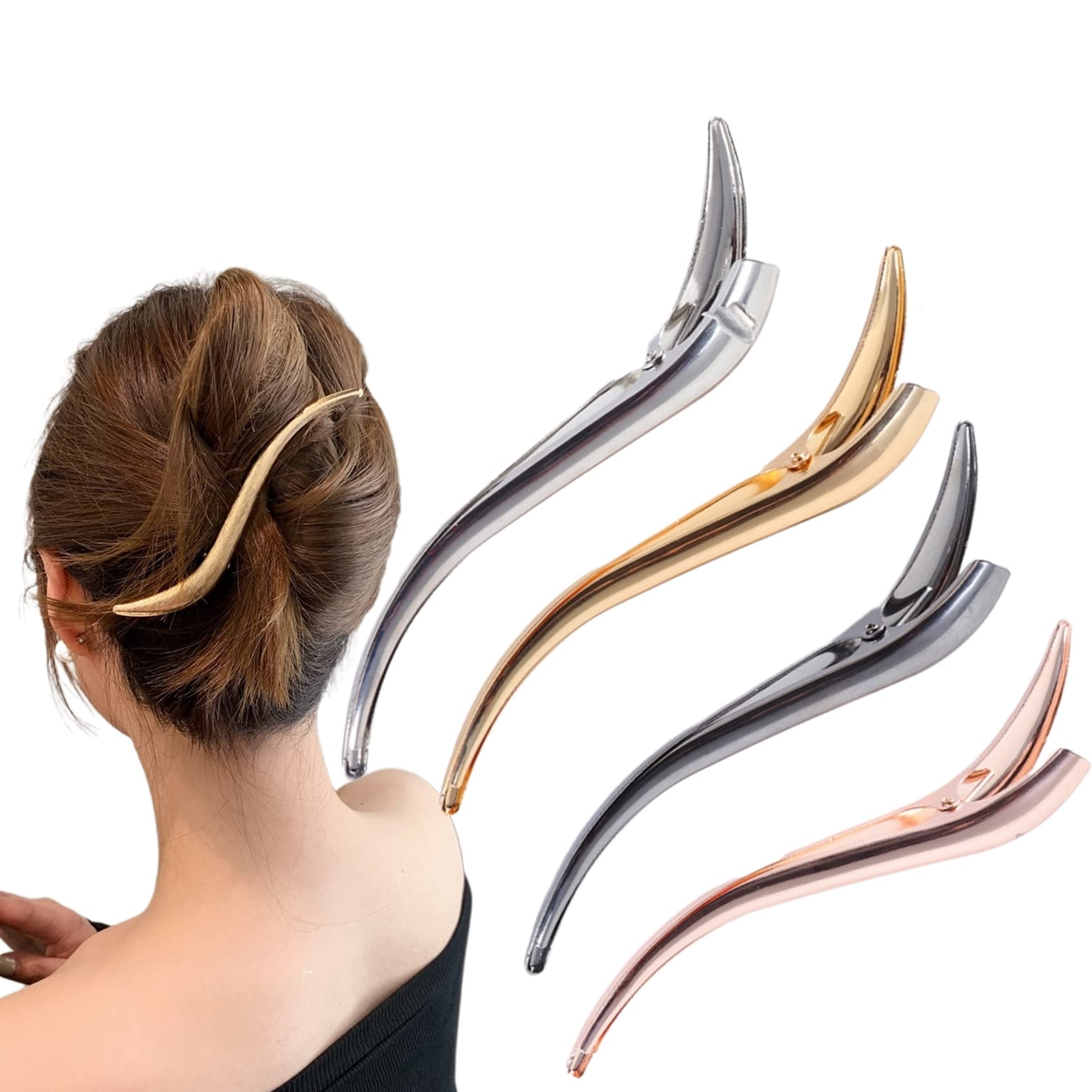 Section Clips Hairdresser Metal Hair Clips Hairdressing Supplies Hair Clips Women's Hair Clip Large Combi Clip Hair Clip Gold Duck Beak Hair Clip Crocodile Hair Clip Hair Accessories