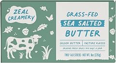 Zeal Creamery Salted Grassfed Butter, 8 OZ