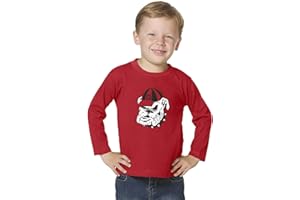 Little King NCAA Toddler Long Sleeve T Shirt-Big Logo-100% Cotton-Team Colors (2T 3T 4T 5T)