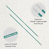 KnitPro Zing Single Pointed Needles 10in 3.25mm Pink Aluminum 25cm view 2