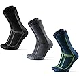 DANISH ENDURANCE Cushioned Running Socks for Long Distances, Crew Length, Anti-Blister for Men & Women, 3 and 5 Pack
