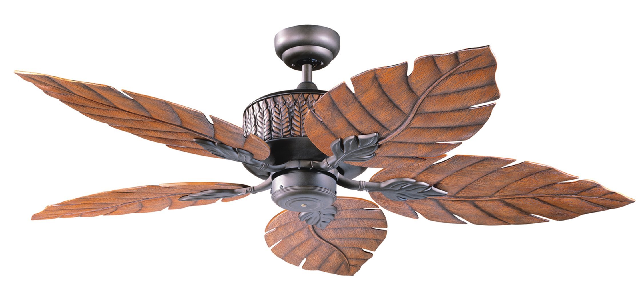 Kendal Lighting 5 Blade Ceiling Fan Oil Rubbed Bronze Finish Oak Fern Leaf New 693829249974 eBay