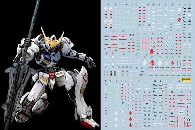 Amazon 蛍光 Hg Rg Mg Pg Re Hirm ガンダム ガンプラ ディテールアップ用水転写式デカール Mg 1 100 ガンダム バルバトス用 プラモデル 通販