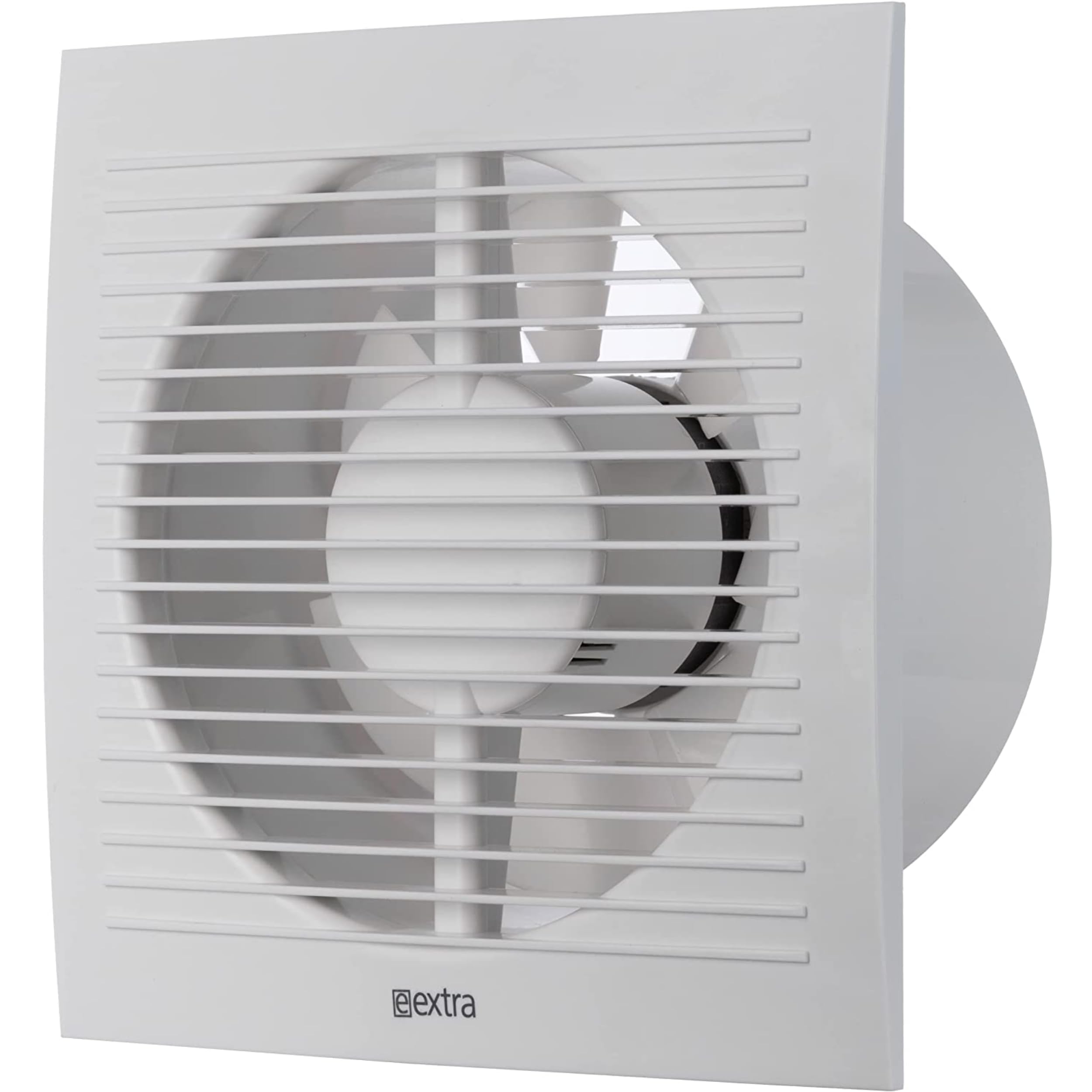 LIRAST Ø 150mm / 6 inch White Bathroom Fan with Timer and Humidity Sensor - Ventilator for Bath Kitchen Toilet - Extractor Fans