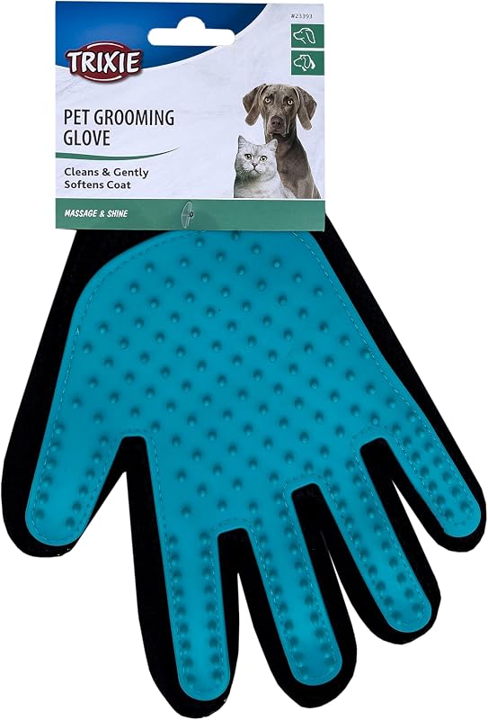 Luva de Massagem Escovada para Cães