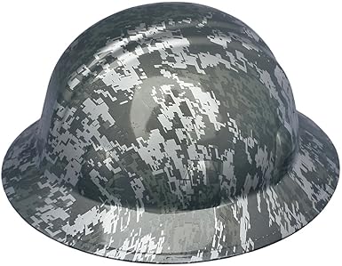 camo hard hat full brim