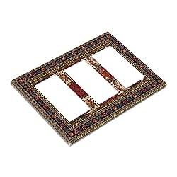 Spshian Vintage Boho Tribal Rustic Blue Red Paisley