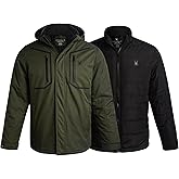 Spyder Mens Ski Jacket - 3-in-1 System Snow Waterproof Winter Jackets for Men - Mens Snowboard Jacket with Detachable Hood