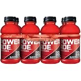 POWERADE Sports Drink Fruit Punch, 12 Ounce (Pack of 8) | Sport Beverage Enhanced with Electrolytes | 50% More Electrolytes vs. the Leading Sports Drink (per 12oz serving)*