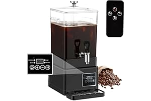 GKFF Coffee Urn Commercial Coffee Maker, Food-grade Plastic 10 L 65 Cups, Hot Chocolate Machine,Catering Transparent Electric