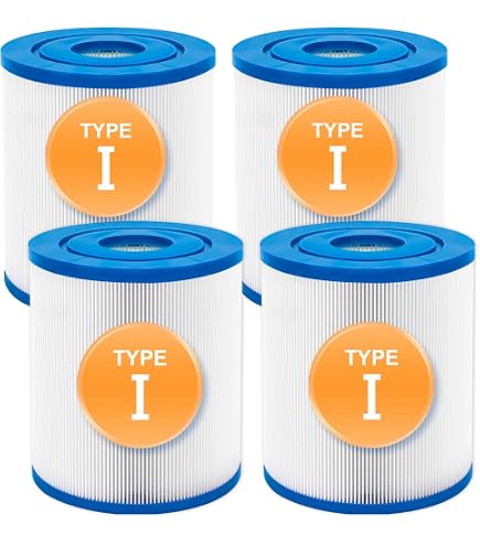 Typ I Schwimmbad-Filterelement – Kompatibel Mit 58093, Für 300/330 Gallon/H Pumpe, 4er Pack