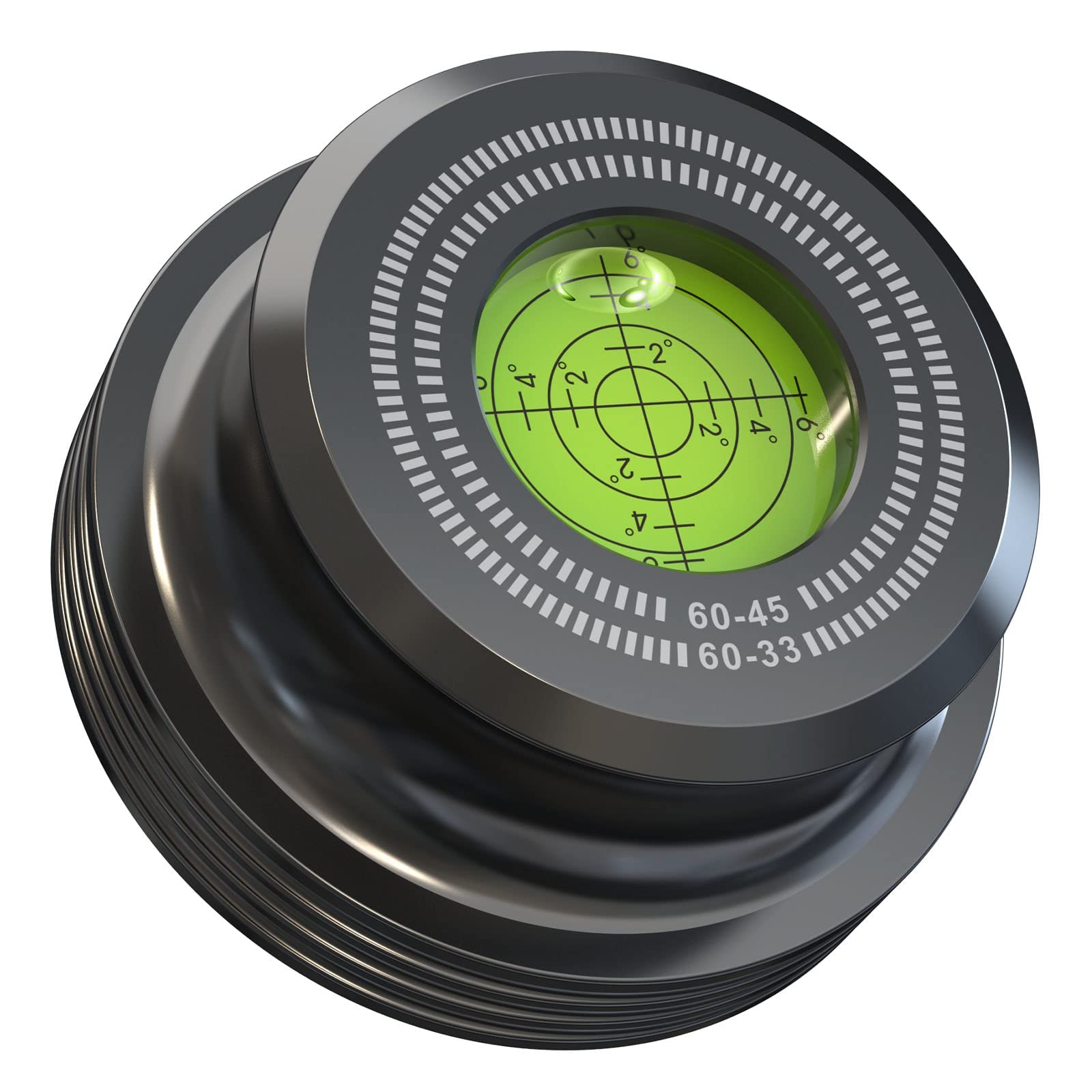 Photo 1 of Record Weight Stabilizer,60Hz Vinyl Turntable Clamp, 60HZ 378g LP Disc Stabilizer Turntable Disc with Bubble Leveling for Vibration Balanced (Black,60HZ)