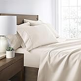 Linen Market 6 Piece Bed Sheet Set, Ivory, Twin
